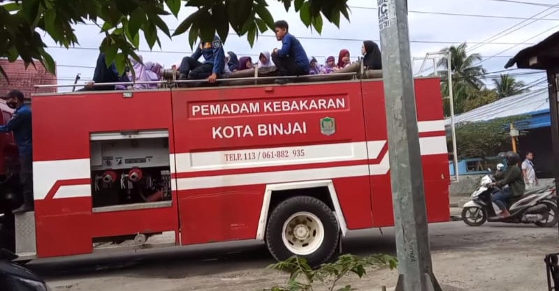 Kasat Lantas Binjai  Akan Tindak Lanjuti Mobil Damkar Yang Membawa Anak-Anak