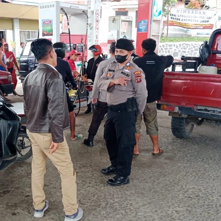 Pasca Penyesuaian Harga BBM, Polres Karo Patroli Ke SPBU Di Kabanjahe