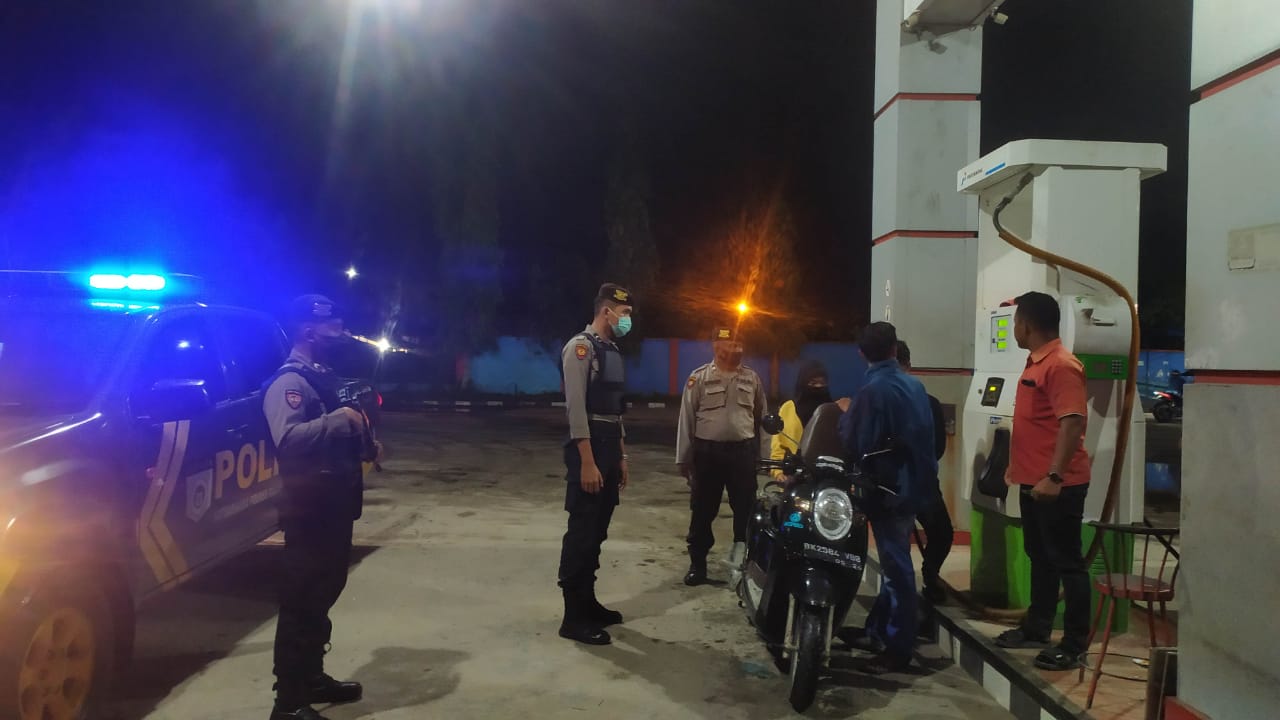 Satsamapta Polres Tanjungbalai Tingkatkan Patroli di SPBU Antisipasi Kenaikan BBM
