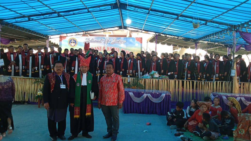 Bupati & Wakil Bupati Karo Hadiri Kerja Rani dan Kerja Tahun GBKP Jalan Kota Cane Kabanjahe 