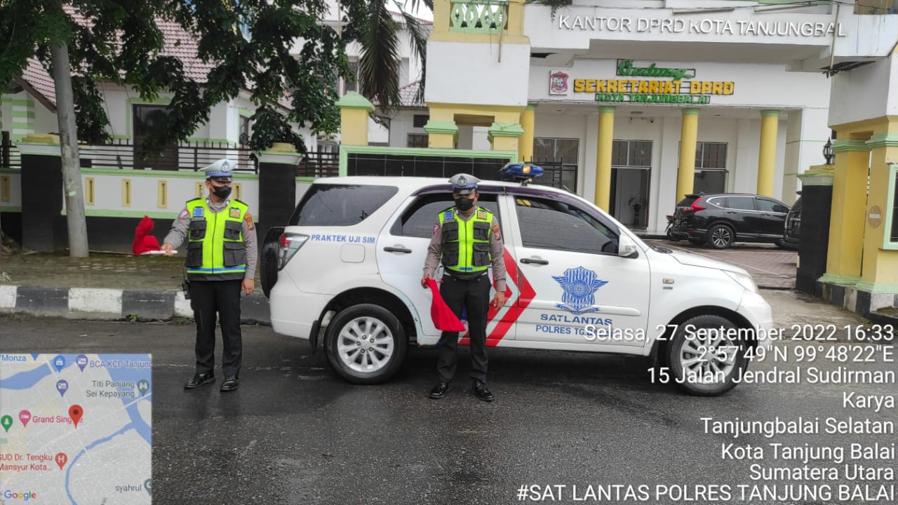 Cegah Pelanggaran Lalin, Personil Satlantas Polres Tanjungbalai Laksanakan Patroli Sore Di Lokasi Rawan
