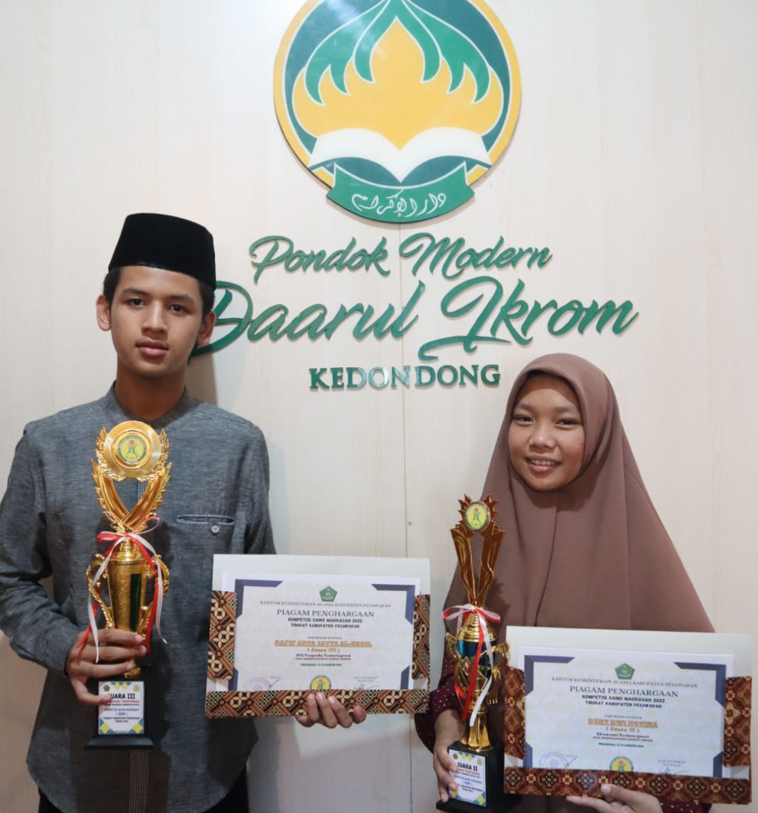 Ikuti Kompetisi Sains Madrasah,  Dua Santri Dan Fatayat PMDI Melaju Ke Tingkat Provinsi