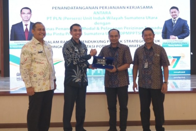 Dukung Peningkatan Jumlah Investor, PLN Sumut dan DPMPPTSP ProvSU tandatangani Perjanjian Kerjasama