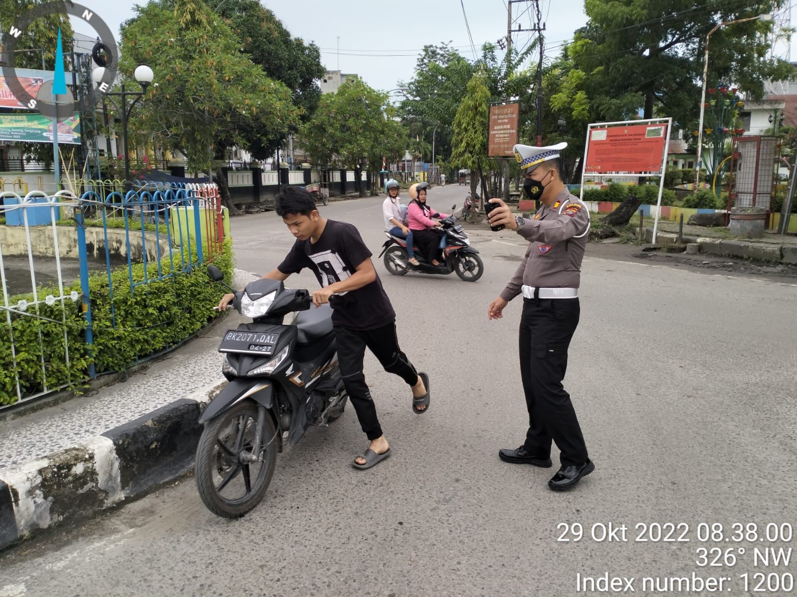 Satlantas Polres Tanjungbalai Tindak Tilang 10 Unit Sepeda Motor Dan 5 Unit Roda Tiga
