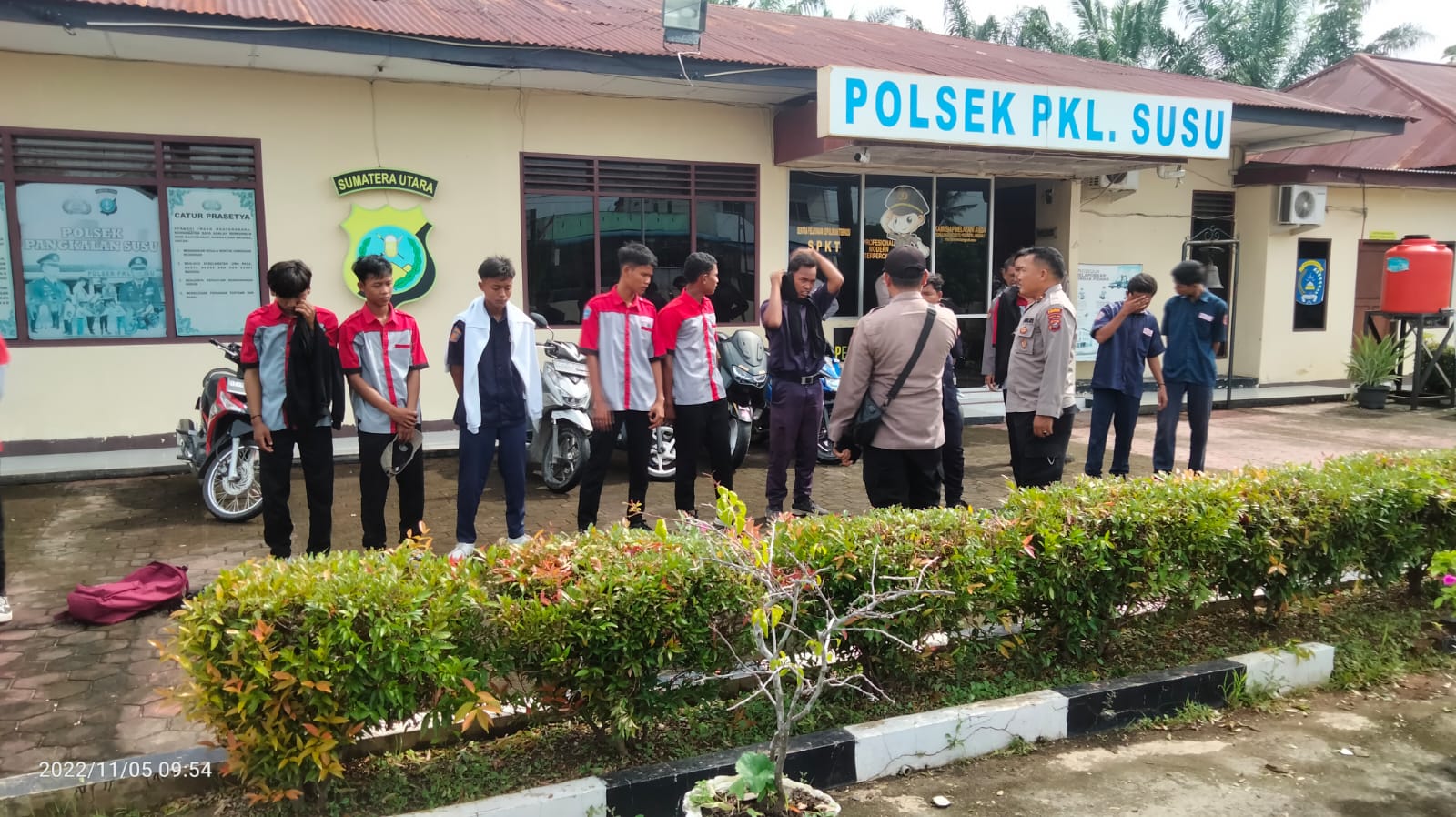 Belasan Siswa SMK YPT Pangkalan Brandan Di Tangkap Polsek Pangkalan Susu