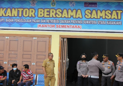 Kapolres Tanah Karo Sidak ke Samsat Adakan Sidak