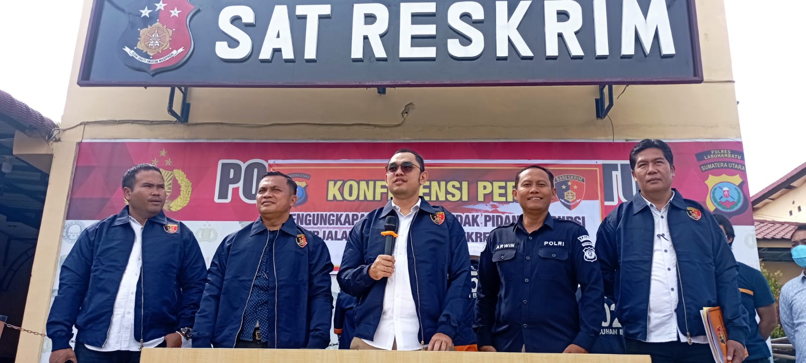 Polres Labuhanbatu Tahan 5 Tersangka Kasus Korupsi Perjalanan Dinas Fiktif