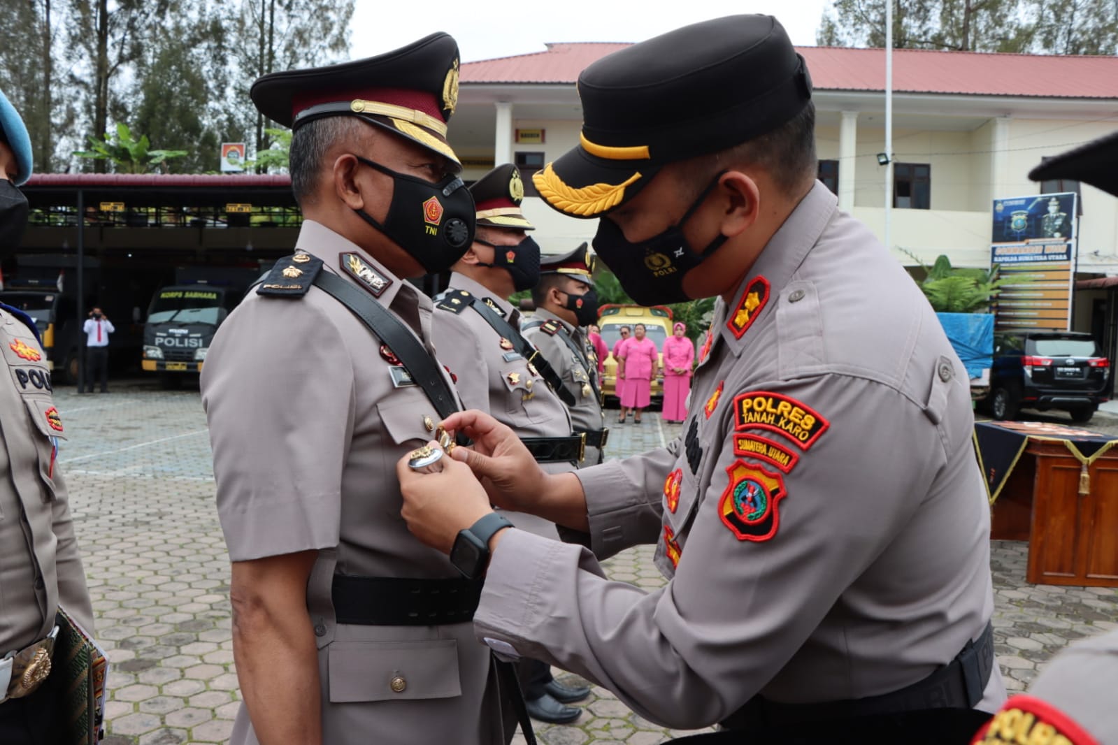 Kapolres Tanah Karo Pimpin Langsung Sertijab Kabag Ops, Kabag Ren & Kasat Reskrim