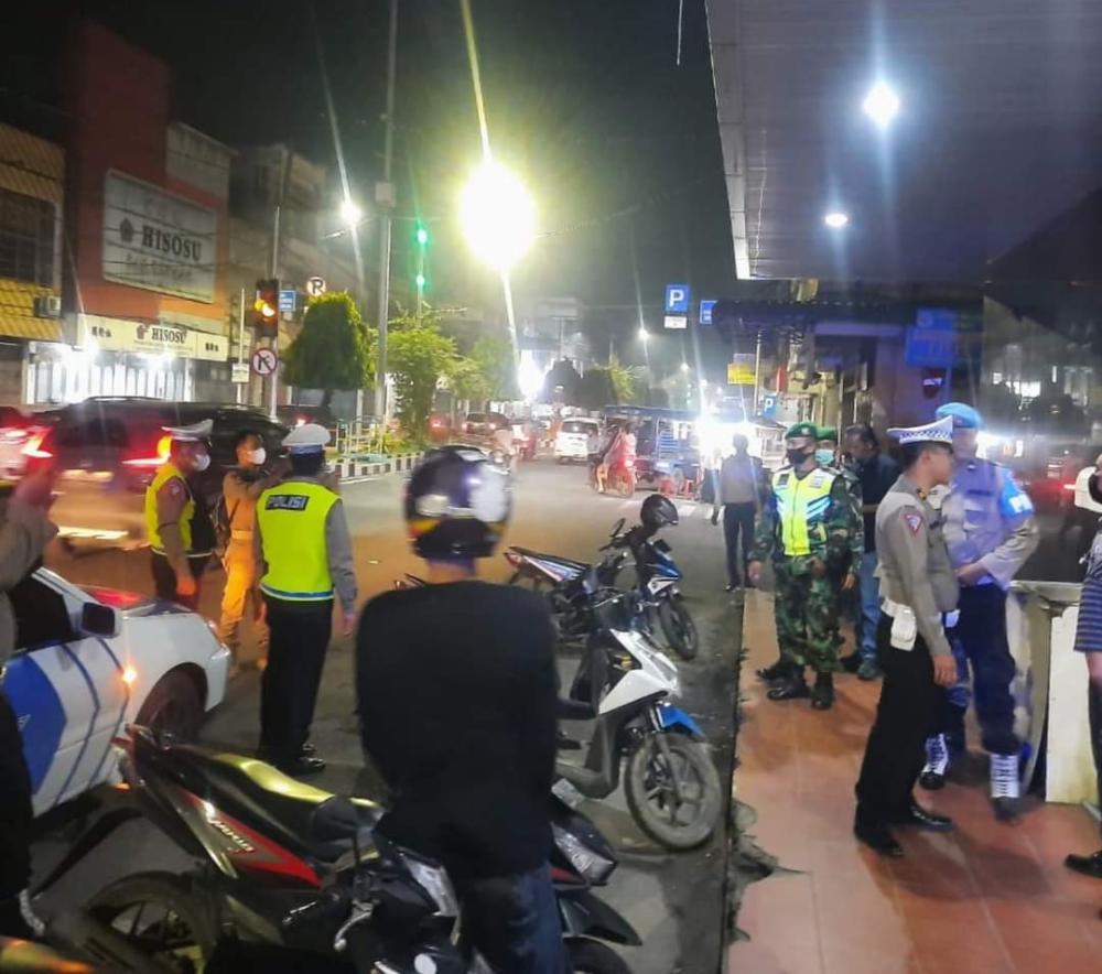 Cegah Tindak Kejahatan,  Polres Binjai Gelar Patroli Gabungan
