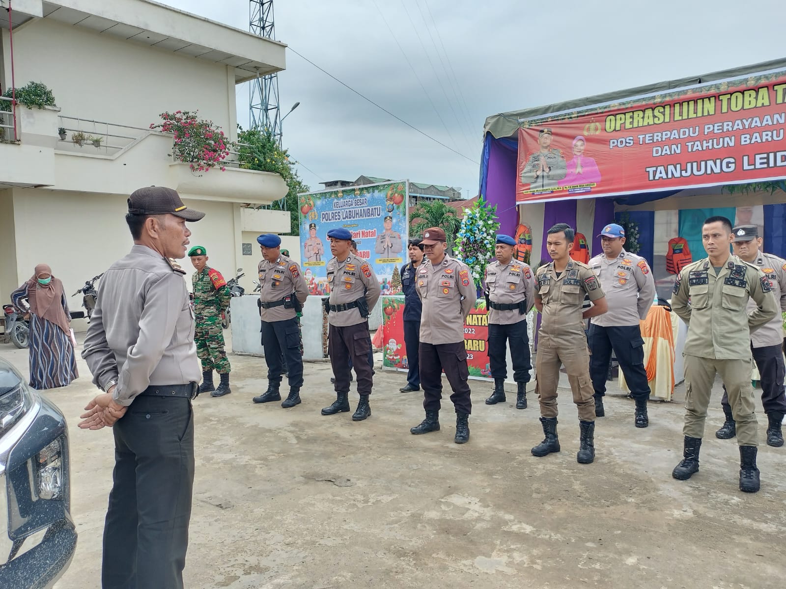 Polsek Kualuh Hilir Gelar Apel Gabungan Dalam Rangka Pengamanan Nataru