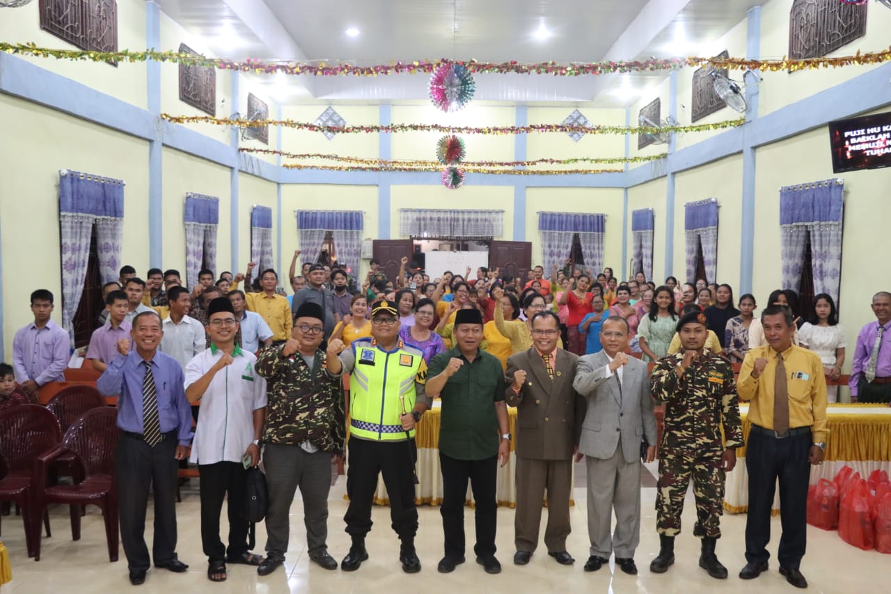 Kapolres Bersama Unsur Forkopimda Monitoring Pengecekan Persiapan Perayaan Natal Dan Tahun Baru 