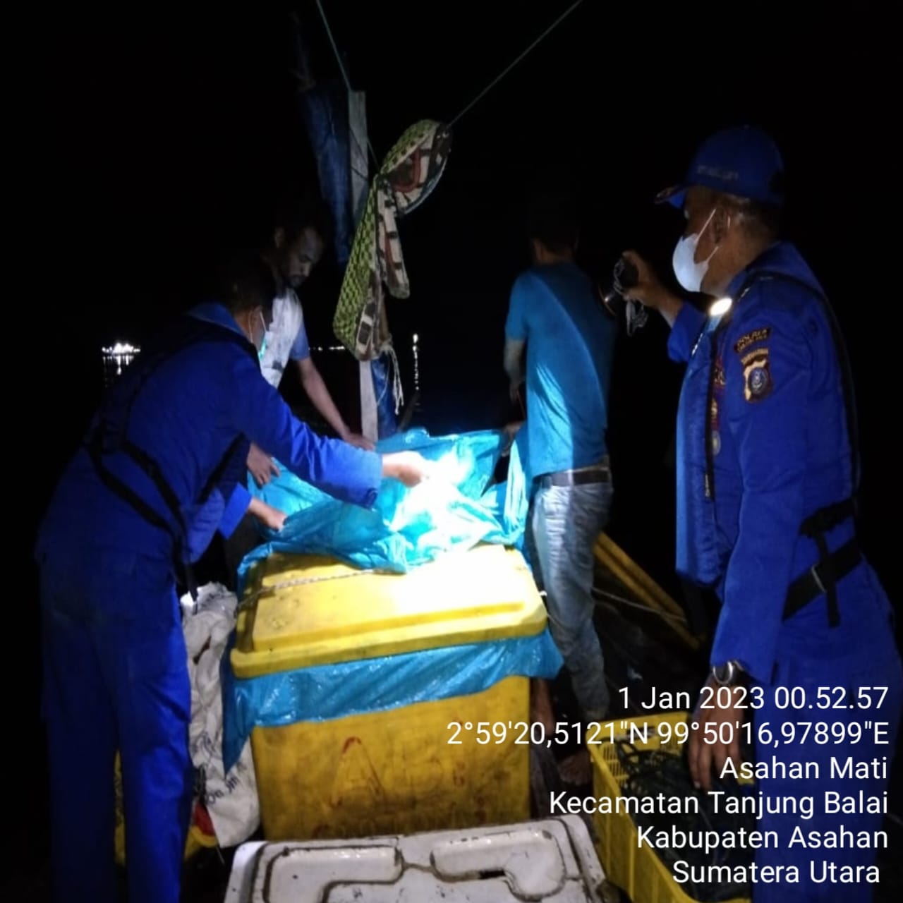 Cegah Penyelundupan Narkoba, PMI Ilegal & Ballpres,  Satpolair Polres Tanjungbalai Lakukan Patroli