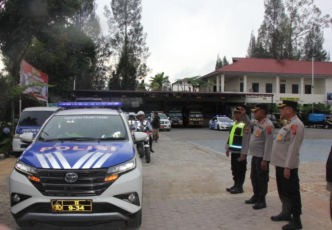 Polres Tanah Karo Bersama TNI dan Pemda Karo Laksanakan Patroli Sekala Besar