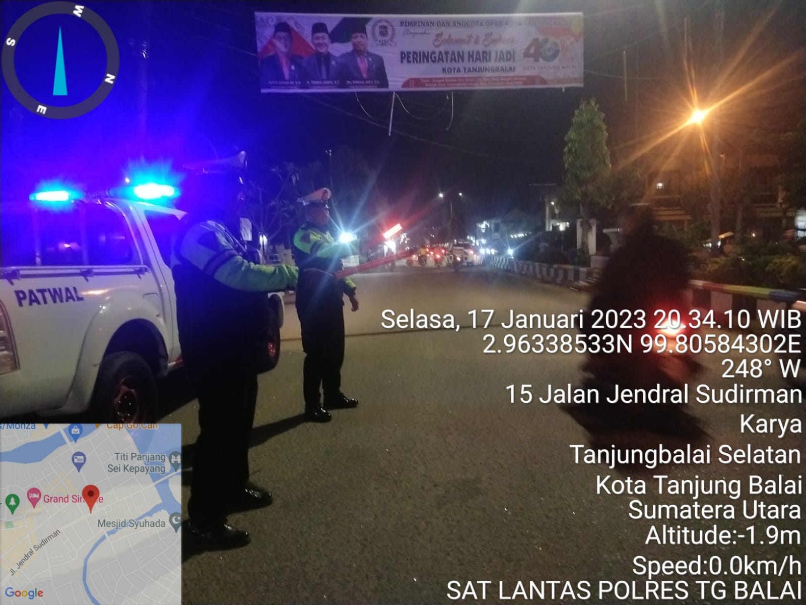 Berikan Rasa Aman Kepada Masyarakat Sat Lantas Polres Tanjung Balai Laksanakan Patroli