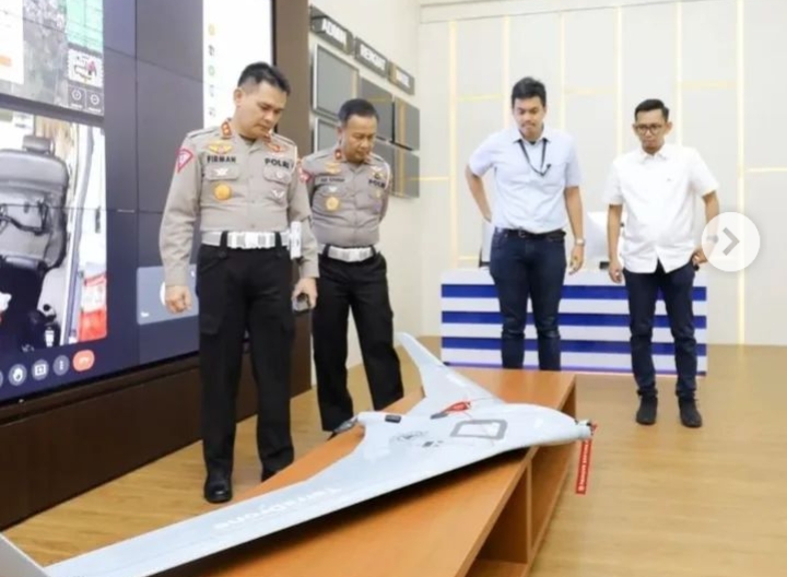 Korlantas Polri Terapkan Teknologi Pesawat Tanpa Awa Untuk Mengatur Lalulintas