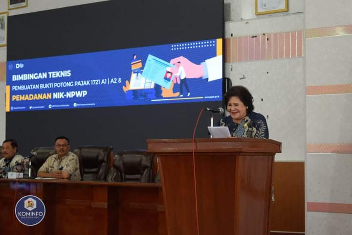 Bupati Karo Buka Bimbingan Teknis Pembuatan Bukti Potong Atas Pajak Penghasilan dan Pemadanan NIK Menjadi NPWP