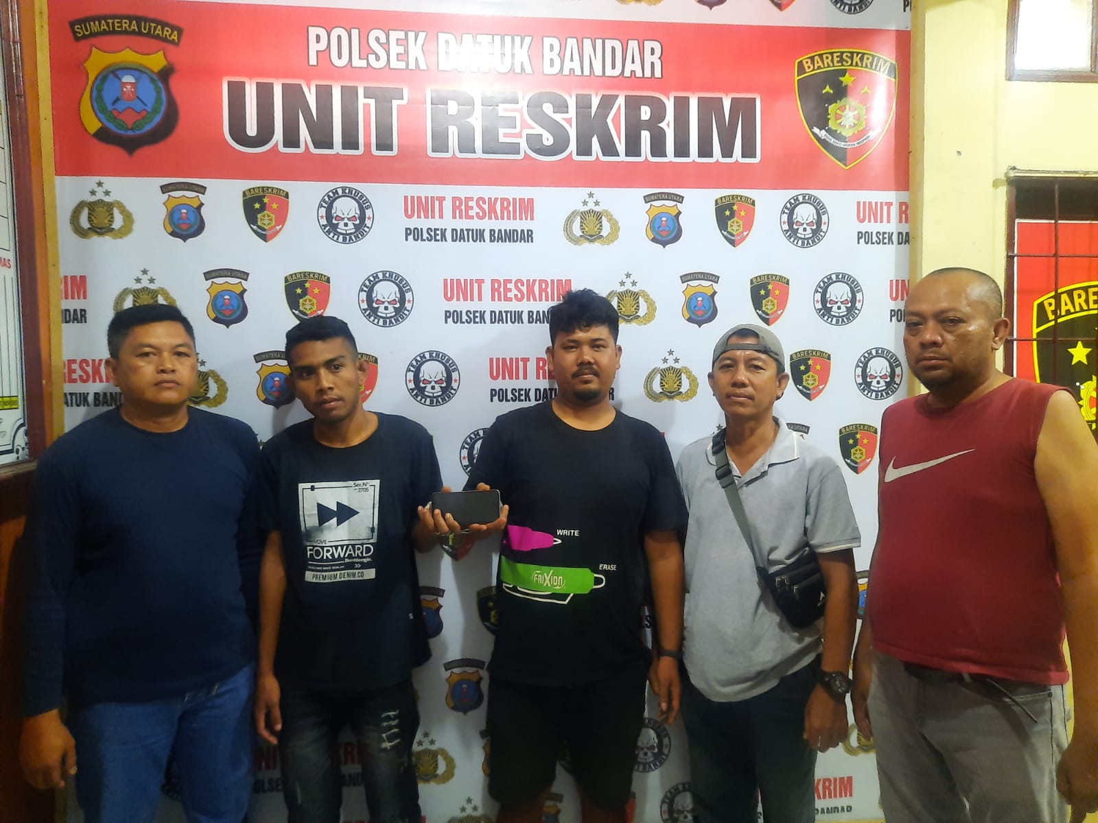 Pencuri & Penadah HP Ditangkap Reskrim Polsek Datuk Bandar