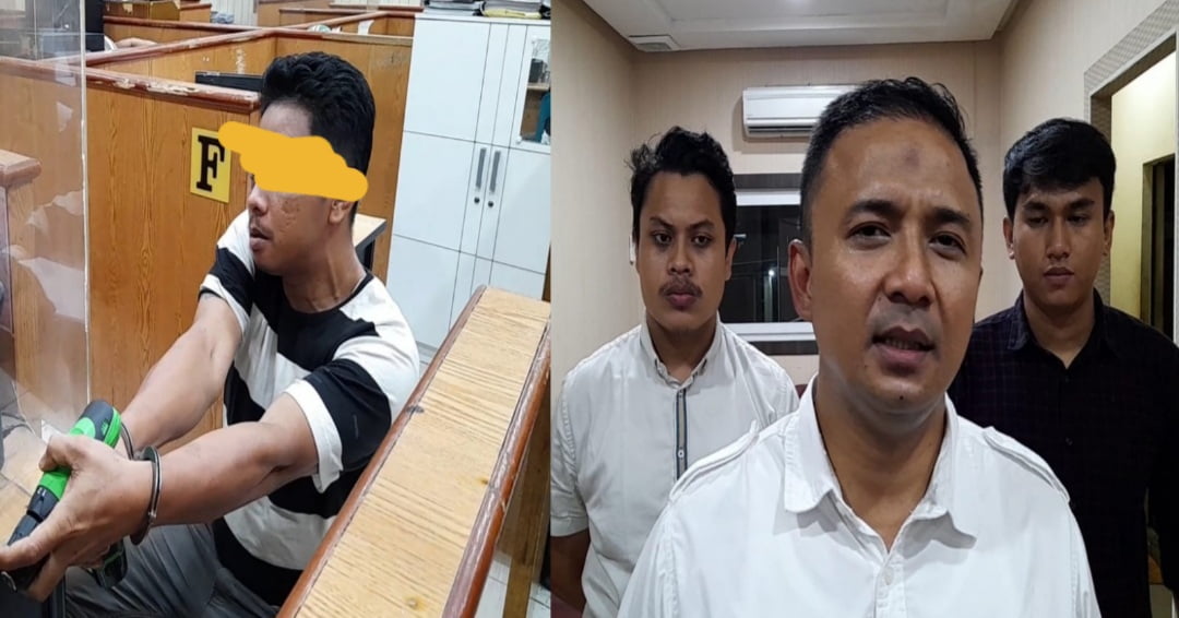 Satreskrim Polrestabes Medan Tahan Pelaku Penodongan