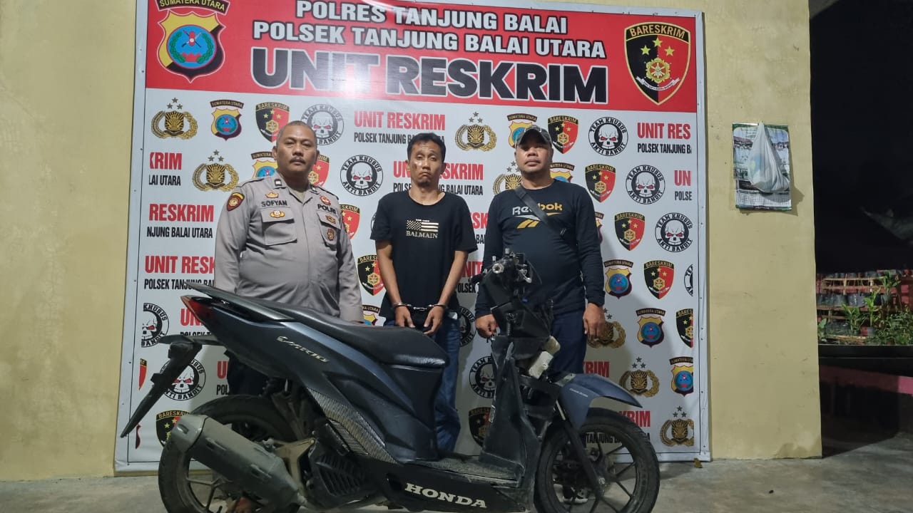 Pelaku Penggelapan Sepeda Motor Ditangkap Unit Reskrim Polsek Tanjungbalai