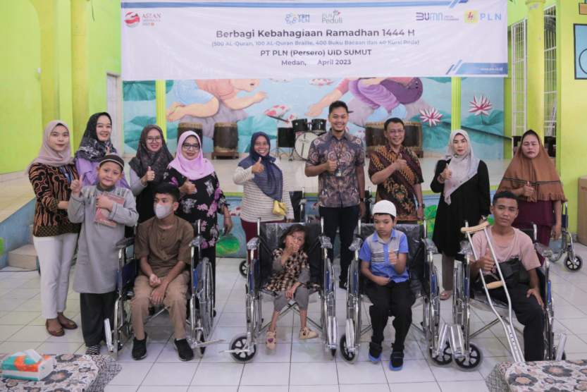 Berbagi Kebahagian Ramadhan 1444 H, PLN Salurkan Bantuan Di BIdang Pendidikan