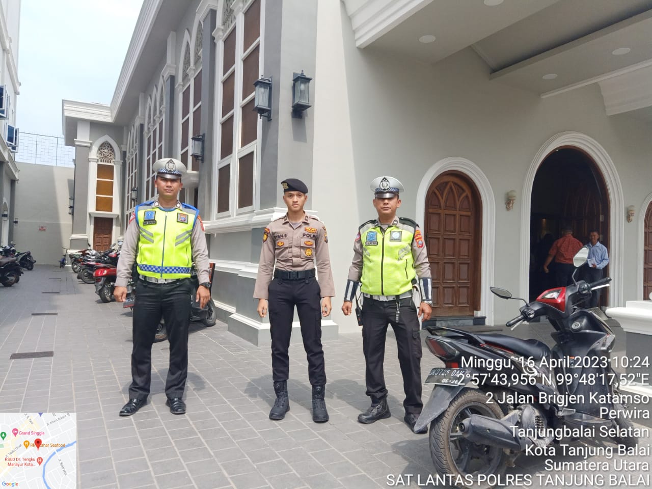 Sat Lantas Polres Tanjung Balai Laksanakan Pengaturan Arus Kendaraan