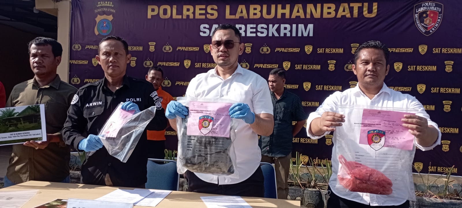 Tempo 2 Jam, Sat Reskrim Polres Labuhanbatu Tangkal Pelaku Pembunuhan