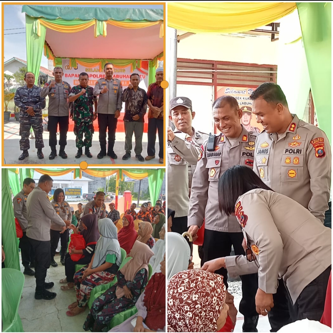 Kapolres Labuhanbatu Melakukan kunjungan Kerja Perdana Ke Polsek Kualuh Hilir