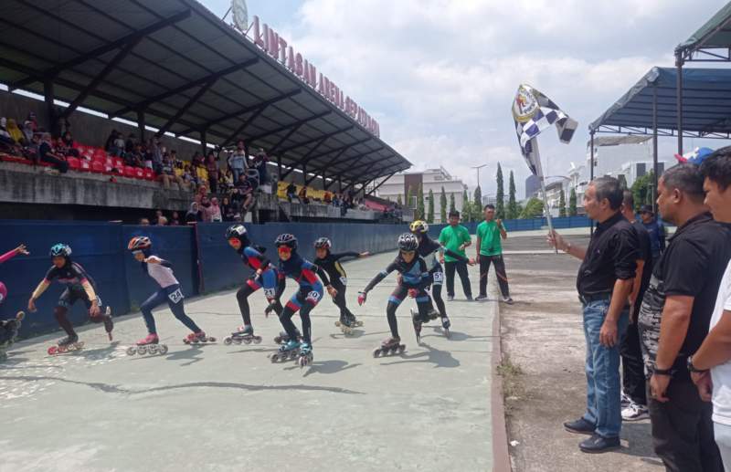 POPKOT Medan, Ketum Porserosi Sumut Yasir Ridho Lepas Laga Final Cabor Sepatu Roda di Arena Jalan Pancing