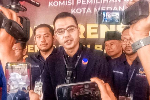 Nasdem Medan Daftar Bacaleg ke KPU, Afif Abdillah Targetkan 10 Kursi