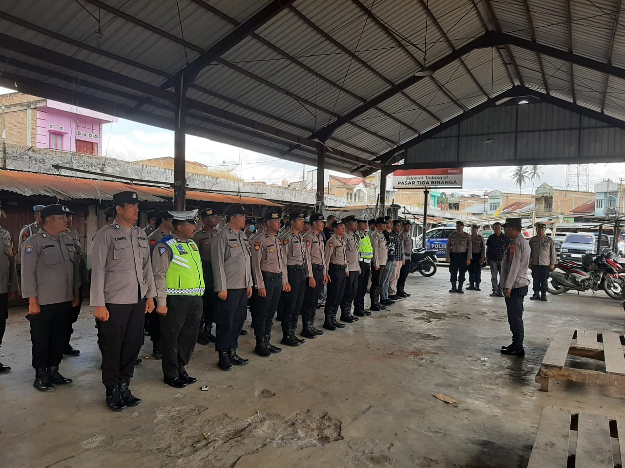 Polres Tanah Karo Lakukan Pengamanan Kegiatan Doa Massal Gereja Interdominasi