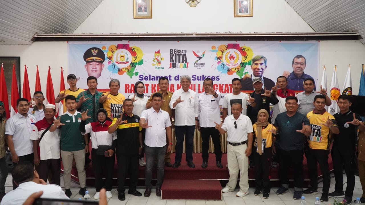 Rapat Kerja KONI Langkat Diharapkan Lahirkan Program Kerja Tuk Majukan Para Atlet