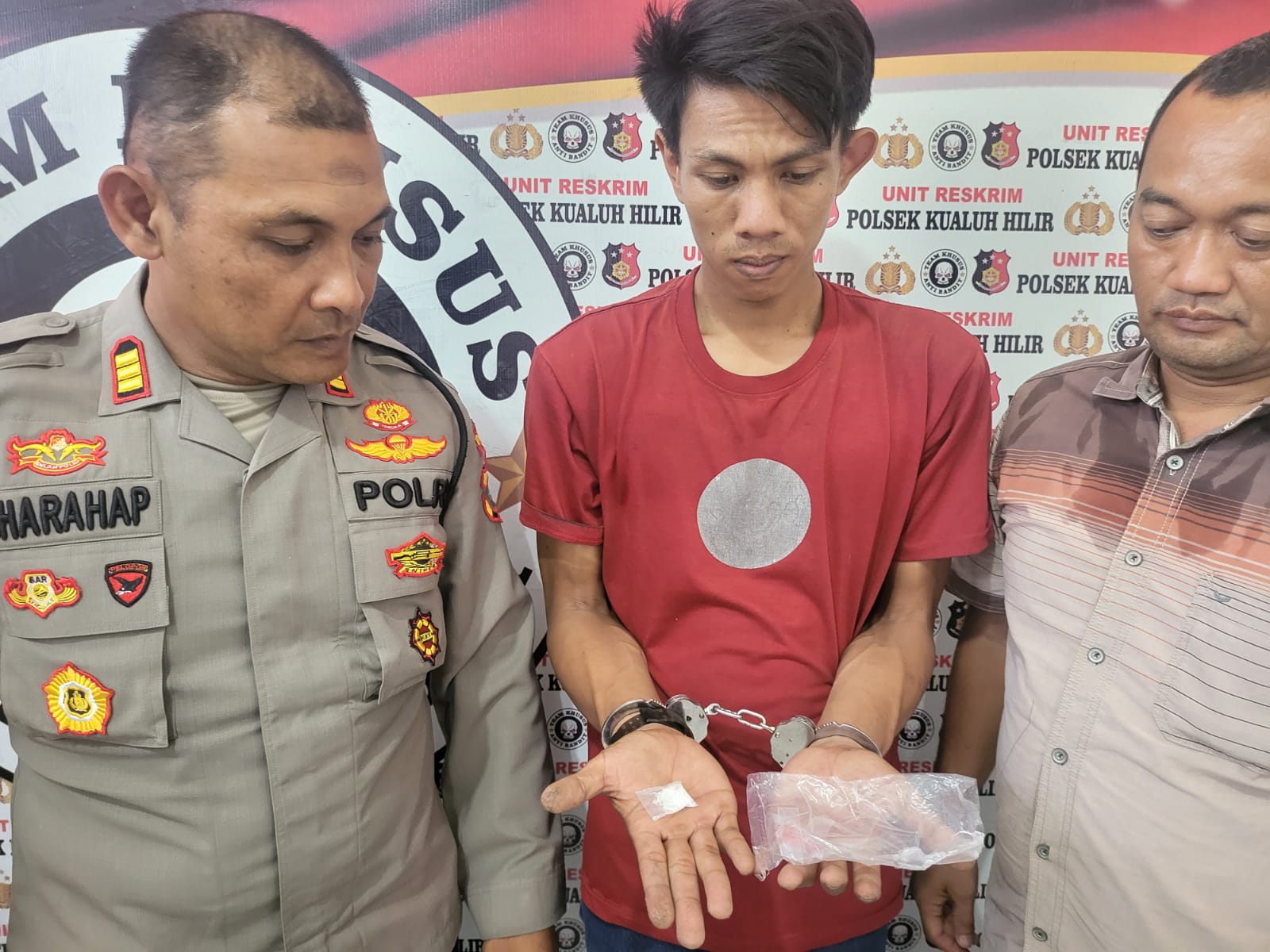 Operasi Antik Toba 2023, Polsek Kualuh Hilir Ciduk Pengedar Narkoba