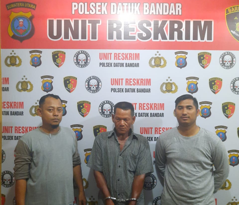 Unit Reskrim Polsek Datuk Bandar Tangkap Pelaku Suami Bakar Istri