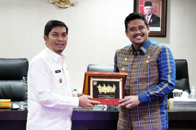 Terima Kunjungan Wali Kota Sawahlunto, Bobby Nasution: Tahun Ini Pembangunan Medan Lebih Massif
