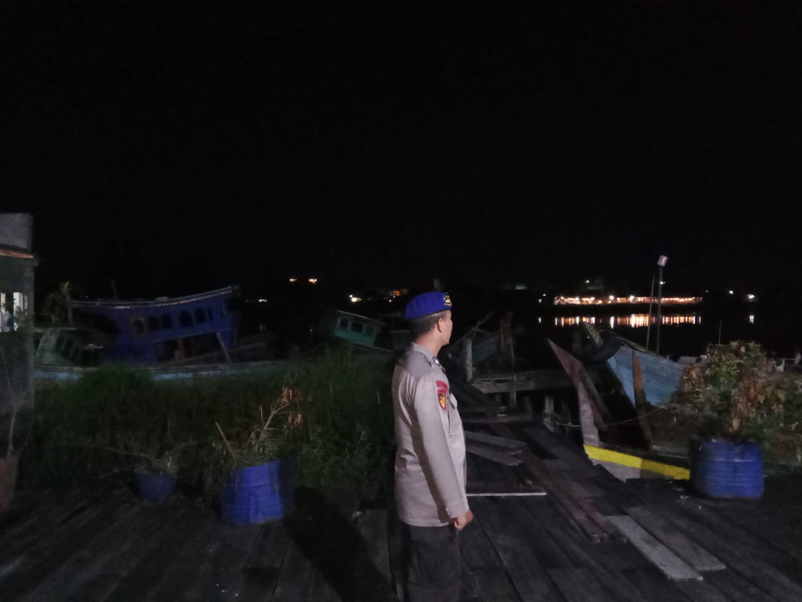 Sat Polair Polres Tanjung Balai Laksanakan Patroli Cegah Barang Ilegal