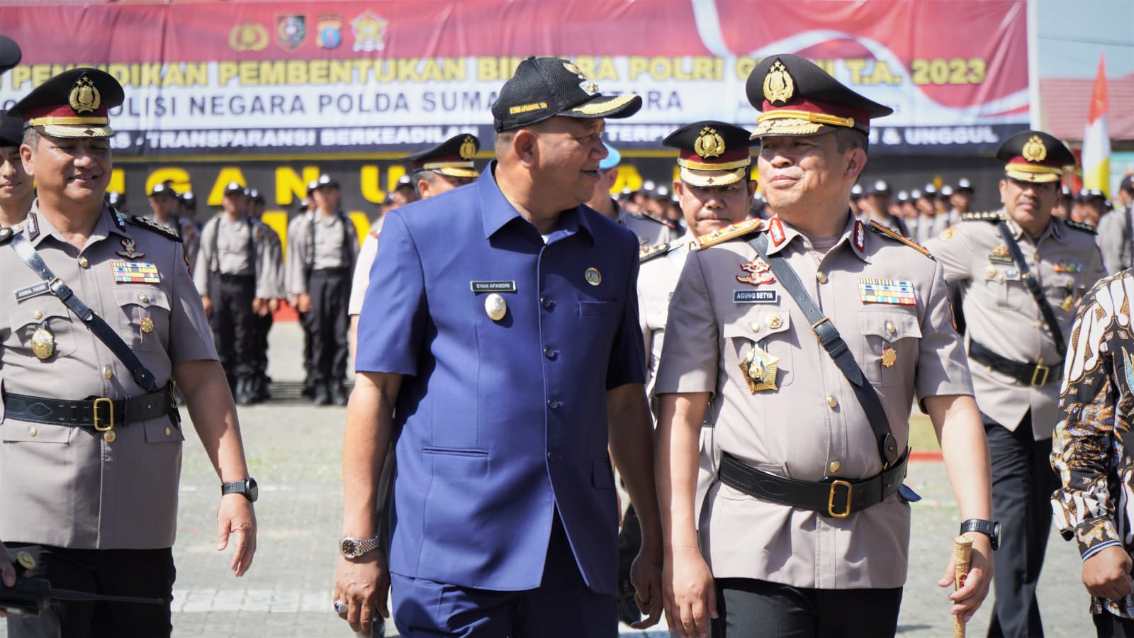 Pendidikan Bintara SPN Polda Sumut Dibuka Irjen Agung Setia, Plt Bupati Langkat Mengaku Bangga