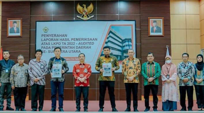 Ketua DPRD Medan Hasyim Hadiri LHP Pemko Medan TA 2022 di Kantor BPK Perwakilan Sumut