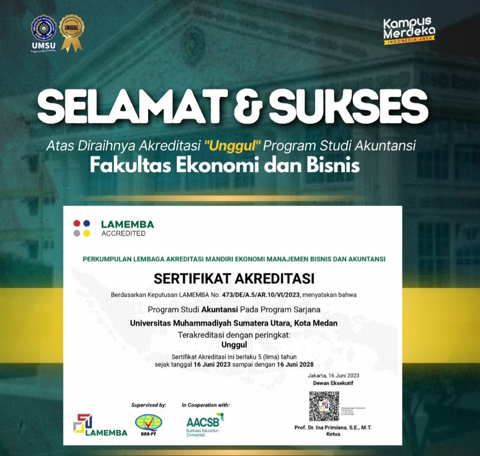 Prodi Akuntansi FEB UMSU Raih Akreditasi Unggul
