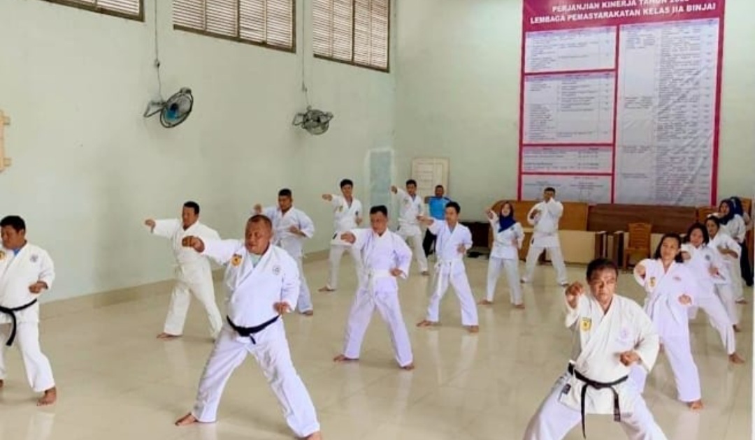 Lapas Binjai  Gelar Latihan Bela Diri TAKO