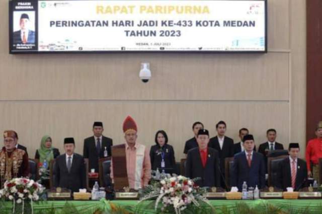 Paripurna Hari Jadi ke-433 Kota Medan, Hasyim: DPRD Medan Komit Tingkatkan Pengawasan Pelayanan Publik