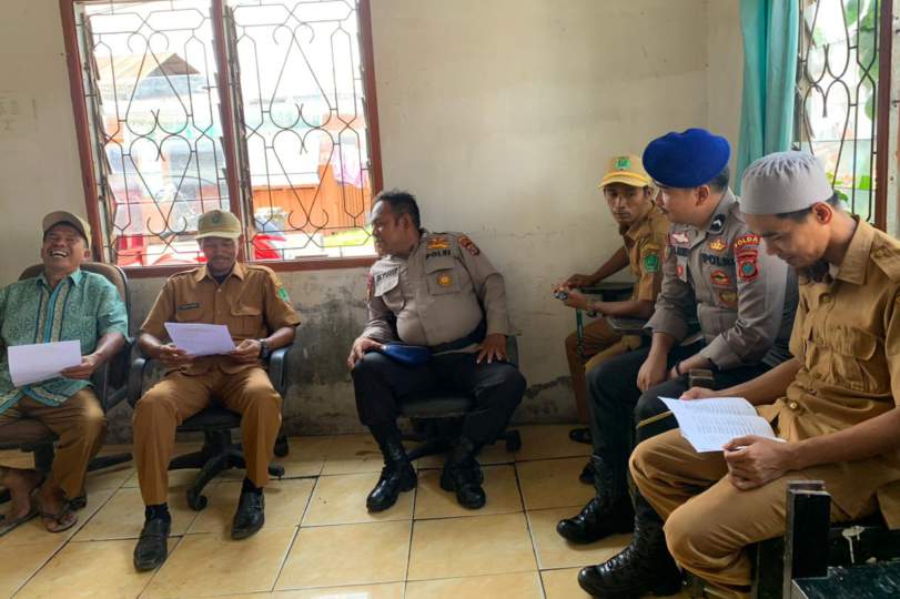 Sambangi Kantor Kelurahan Tanjung Leidong, Polisi RW Ditpolair Poldasu Ajak Warga Jaga Kamtibmas