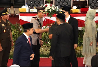 Kapolrestabes Medan Dan Dandim 02/01 Hadiri Siaran Langsung Pidato Presiden RI
