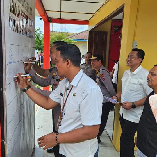 Wadir Ditresnarkoba Poldasu Lakukan Supervisi Ke Kampung Bebas Narkoba di Langkat 
