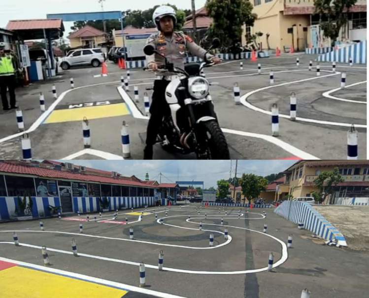 Polres Labuhanbatu Ubah Lintasan Praktek SIM, Bentuk Angka 8 Dan Zig Zag Dihilangkan