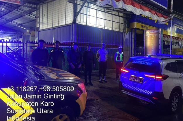 Polres Tanah Karo Berikan Rasa Aman, Melalui Bluelight Patrol