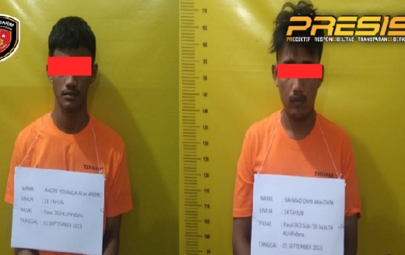 2 Pencuri Emas di Kota Pinang Berhasil Ditangkap