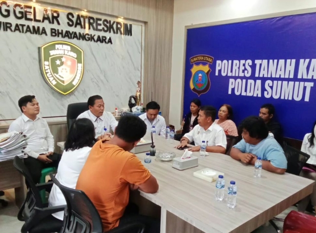 Satreskrim Polres Tanah Karo Selesaikan Perkara Pengancaman Melalui RJ