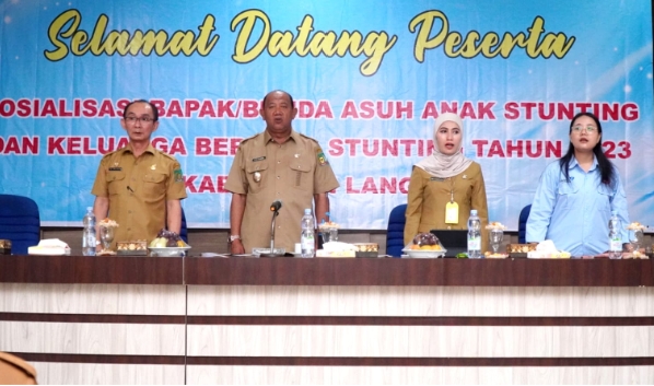 PLT Bupati Langkat Syah Afandin Menghadiri Kegiatan Sosialisasi Program Bunda Asuh