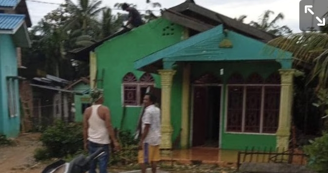 Langkat Diterjang Puting Beliung, 9 Rumah Dan 1 Masjid Rusak 