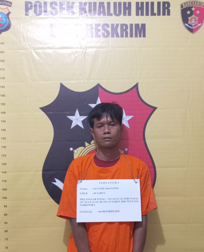 Tim Opsnal Polsek Kualuh Hilir Ringkus Pengedar Sabu